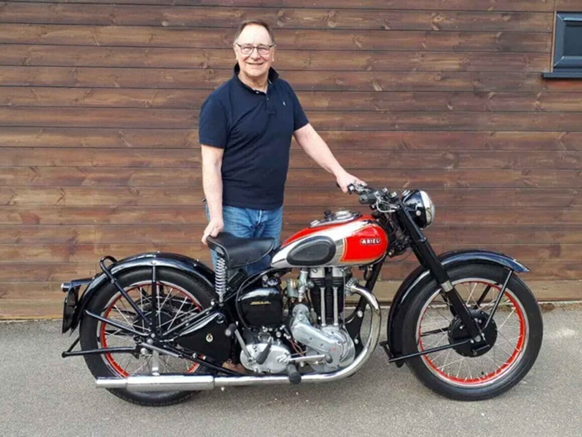 Stephen Betts reunited with his Ariel Red Hunter