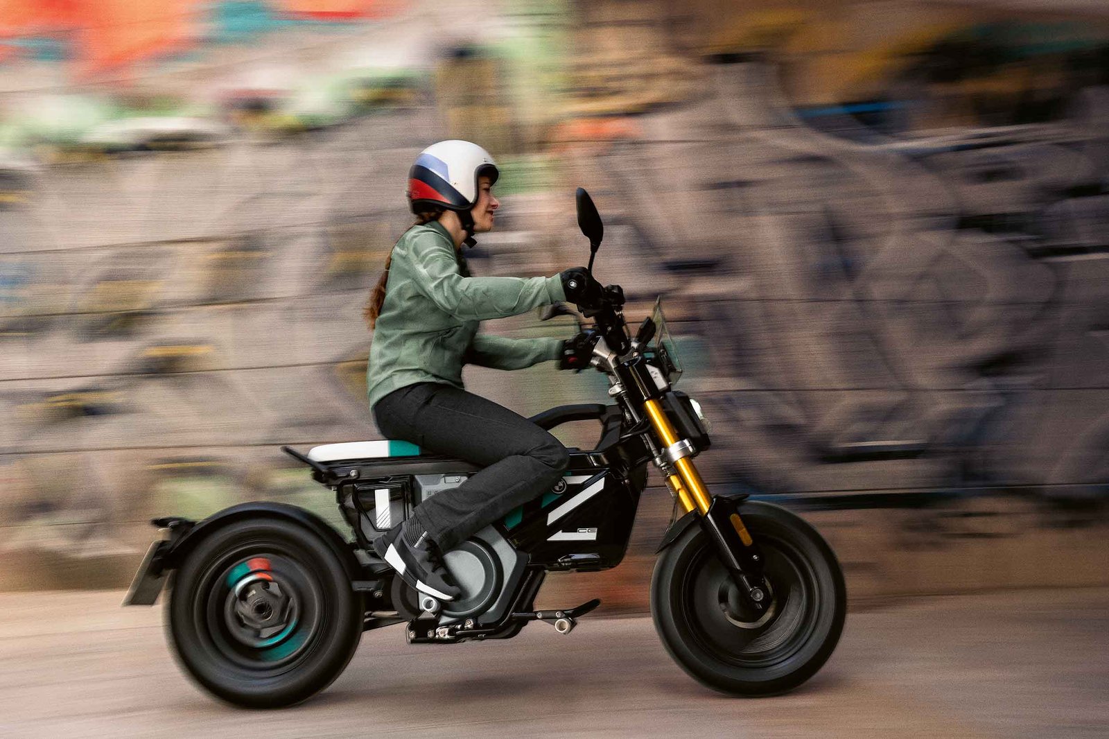 BMW's CE 02 is available with a choice of electric power units. One is 4kW and fits into the AM licence category. Photo: BMW