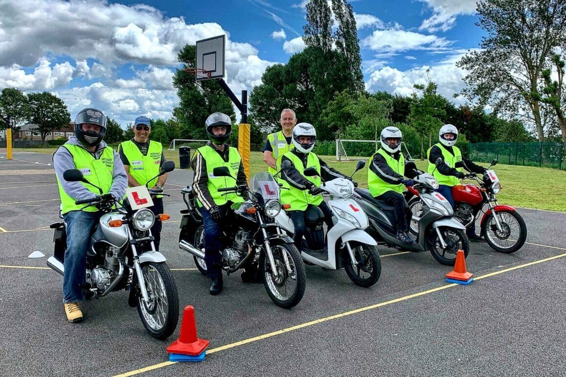 Compulsory Basic Training (CBT) is the first stage for new riders. Photo: Book CBT Now