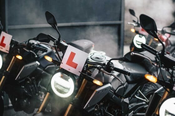 motorcycle L plate