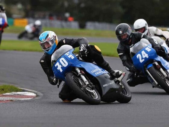 Classic motorcycle racing at Croft Circuit