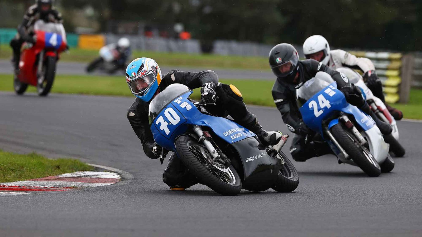 Classic motorcycle racing at Croft Circuit
