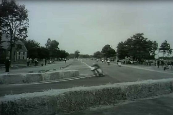 Geoff Duke in the lead of the 1954 Dutch TT