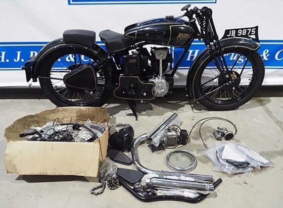 Rudge Rapid motorcycle project. 1936. 245cc