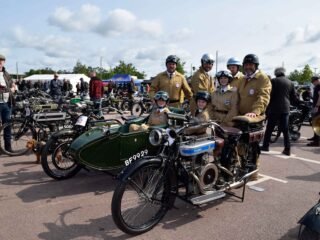 Three generations of the Bell family take part in the Banbury Run