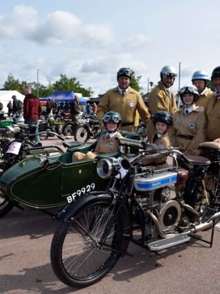 Three generations of the Bell family take part in the Banbury Run