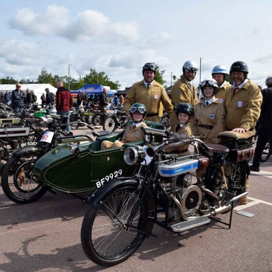 Three generations of the Bell family take part in the Banbury Run