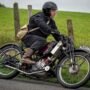 VMCC member Peter Hull riding his 1928 Scott Squirrel in the Carrowdore 100 parade last year.