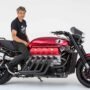 Allen Millyard and his Viper S10 motorcycle
